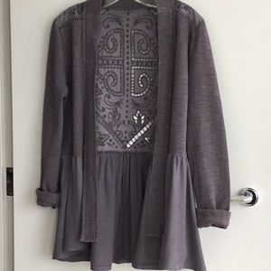 Boho cutwork cardigan